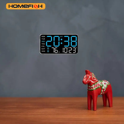 Giant Digital Wall Clock with Temperature Date Time Smart Home LED Display