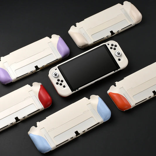 Switch OLED all-in-one silicone case with oily grip color clash six-pack by FLIPSTYLEZLLC on Tampa Home & Garden Store