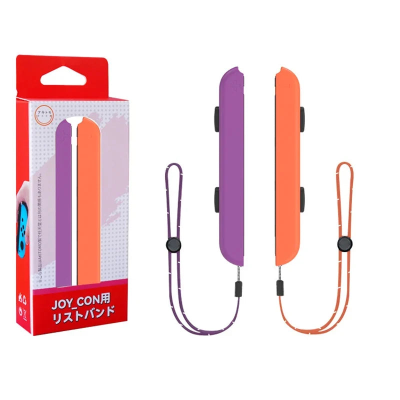 Joy-Con wrist strap pair for Switch in purple and orange with lanyards, FLIPSTYLEZLLC on Tampa Home & Garden Store