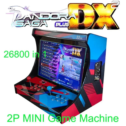 22in LCD bartop arcade cabinet Pandora DX 26800-in-1, 2-player joystick coin acceptor to TV on Tampa Home & Garden Store