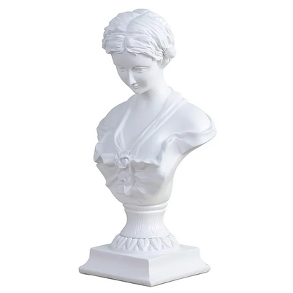 Goddess Venus bust statue in white resin, classical De Milo tabletop decor Perfecsy on Tampa Home & Garden Store