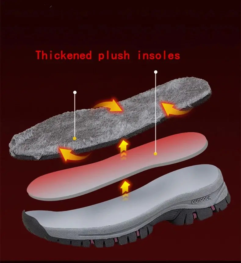 Winter boots for men UpTrend Deals waterproof outdoor shoes with thickened plush insoles OUTDOOR on Tampa Home & Garden Store