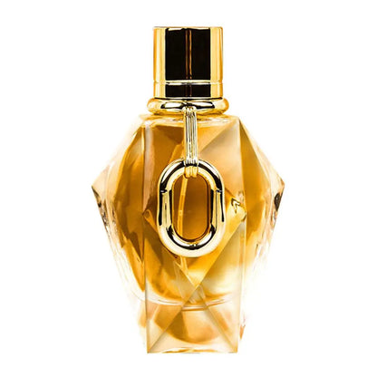 Million Gold For Women EDP perfume bottle by Silcy Skin, gold faceted gem bottle with cap on Tampa Home & Garden Store