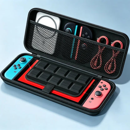 Portable EVA hard case for Nintendo Switch 2 by FLIPSTYLEZLLC with game card slots black on Tampa Home & Garden Store