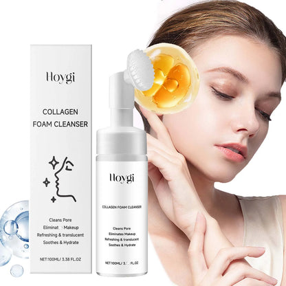 Collagen Foam Cleanser Silcy Skin white bottle with pump beside white box on Tampa Home & Garden Store
