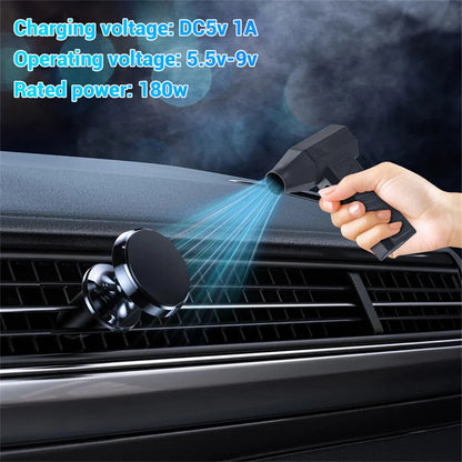 130000RPM Electric Air Duster Cordless Compressed Air Blower Rechargeable Cleaner