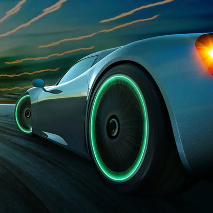 Luminous valve stem caps dustproof valvecaps with green glow BikerZoneZ on Tampa Home & Garden Store
