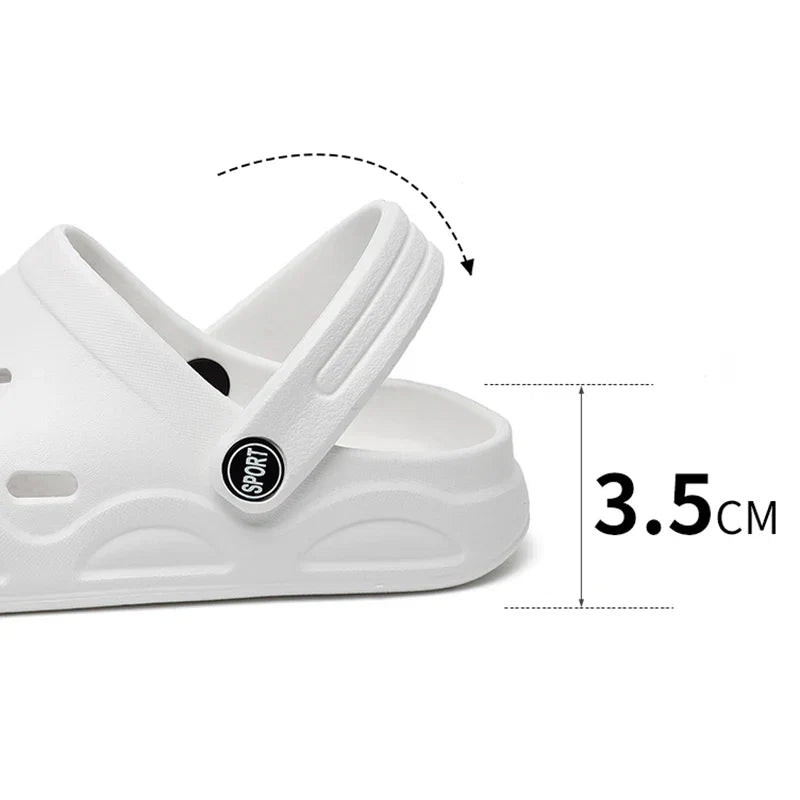 Lightweight Women Clogs and Beach Sandals White