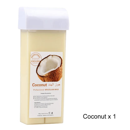 Silcy Skin Coconut wax roll-on bottle with white cap and coconut label 1 pc on Tampa Home & Garden Store