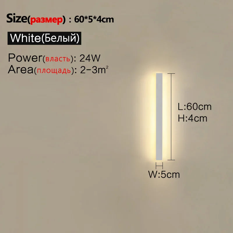 Modern Waterproof Led Wall Light For Outdoor