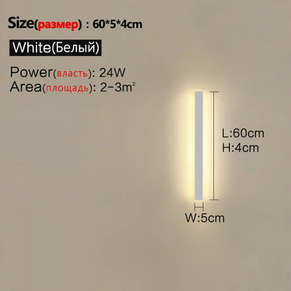 Modern Waterproof Led Wall Light For Outdoor