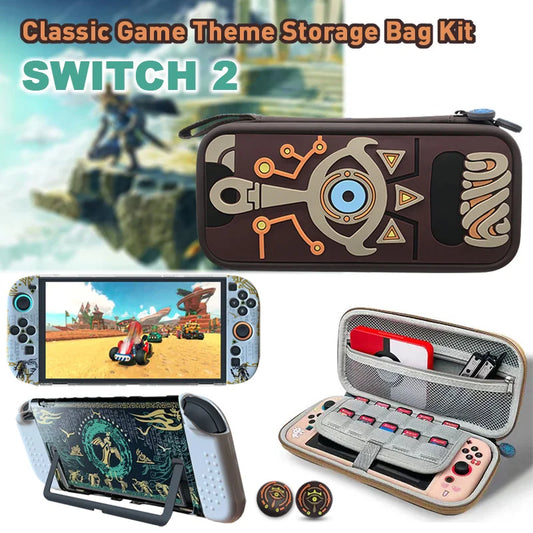 Switch 2 Classic Storage Bag Kit 4-item waterproof brown hard shell case by FLIPSTYLEZLLC on Tampa Home & Garden Store