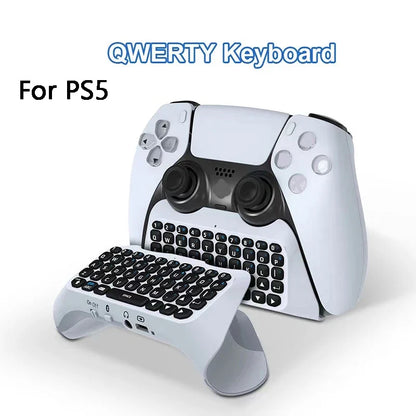 Wireless keyboard for PS5 controller white keyboard with black keys on Tampa Home & Garden Store