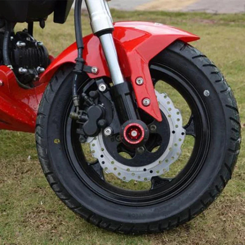4pcs Motorcycle Crash Protectors Front Fork Slider Cups red anodized by BikerZoneZ on Tampa Home & Garden Store