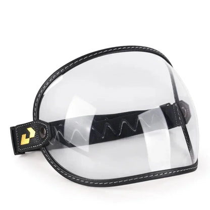 AeroShield Motorcycle Goggles clear shield, black stitched frame, adjustable strap BikerZoneZ on Tampa Home & Garden Store