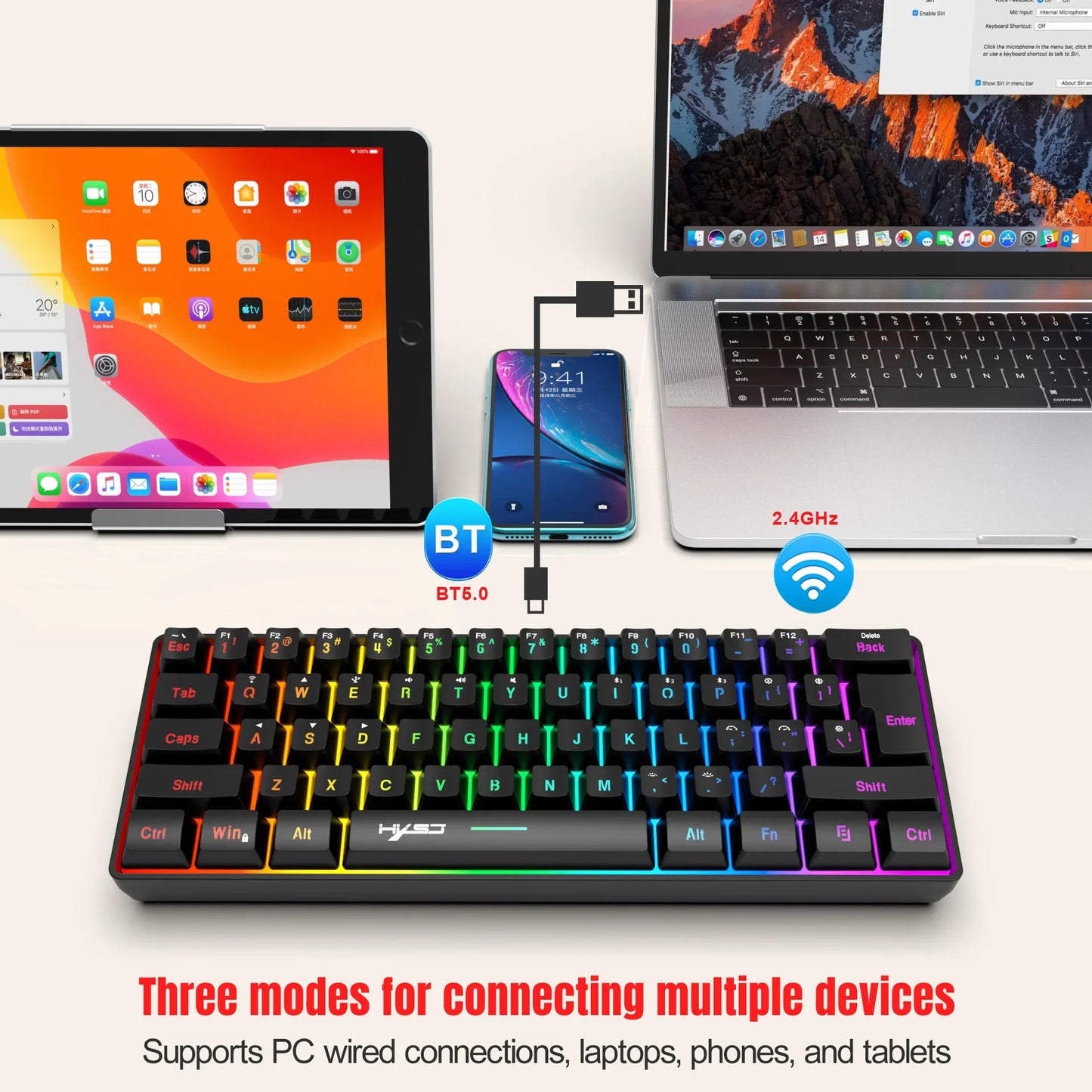FLIPSTYLEZLLC wireless keyboard and mouse combo, 60% compact, white gaming set for PC, 2.4GHz on Tampa Home & Garden Store