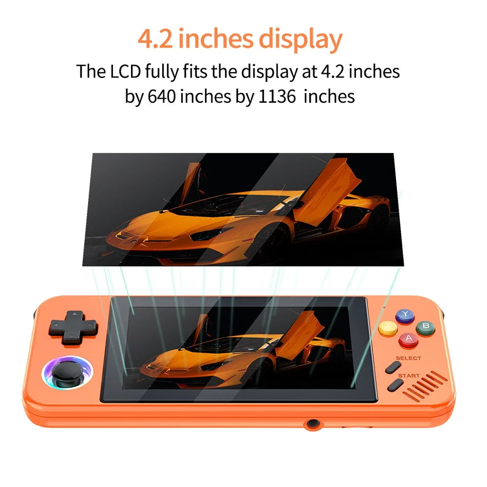 Orange M41P Linux Emelec handheld game console FLIPSTYLEZLLC with 4.2in display TF card on Tampa Home & Garden Store