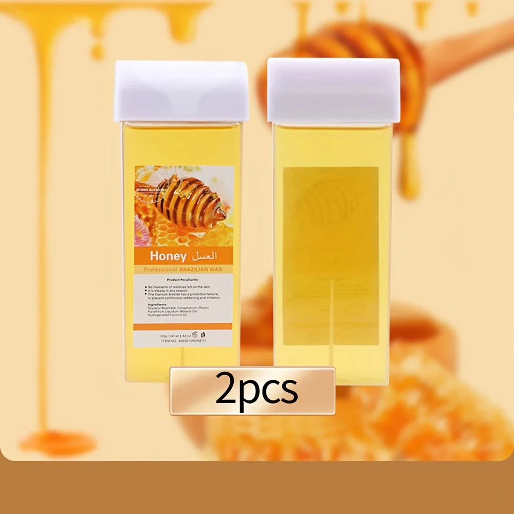 2pc honey wax cartridge set Silcy Skin in clear bottles with white caps for bikini waxing on Tampa Home & Garden Store