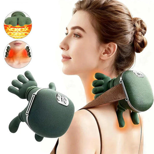 4D Kneading Neck Shoulder Massager Portable Deep Tissue Massage Tool - Tampa Home & Garden Store