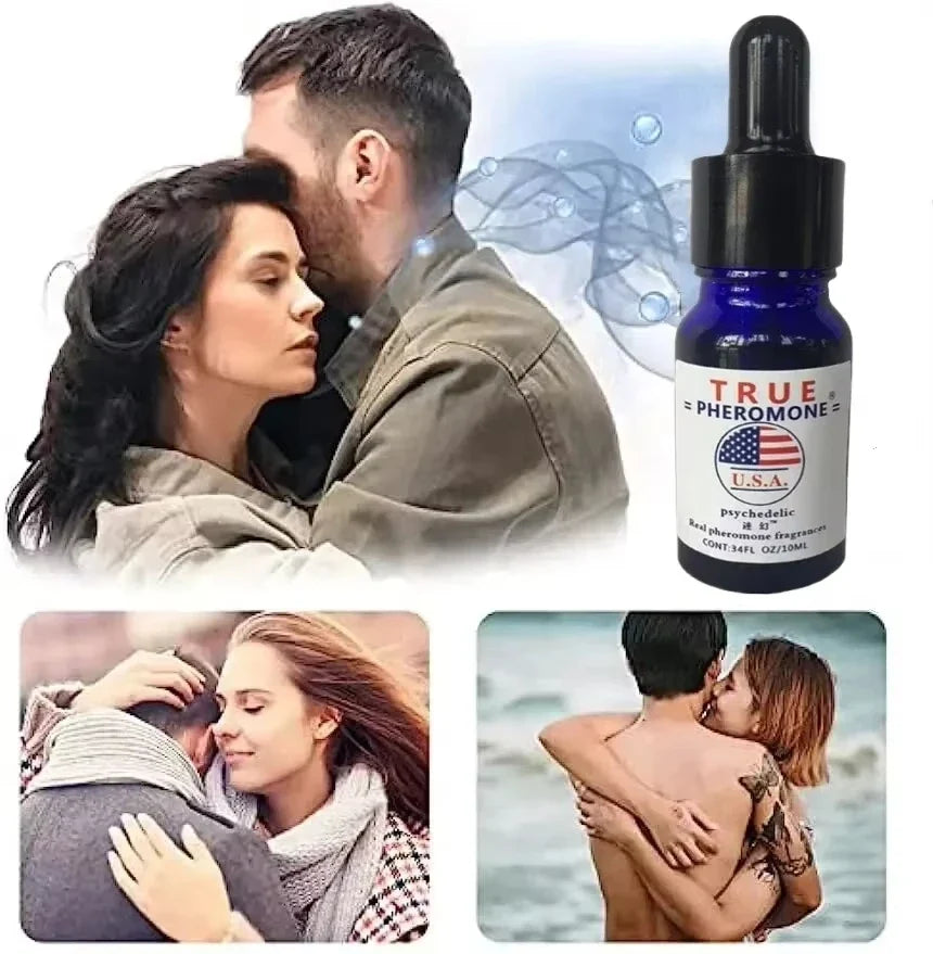 Silcy Skin pheromone men fragrance oil bottle blue with dropper True Pheromone USA label on Tampa Home & Garden Store