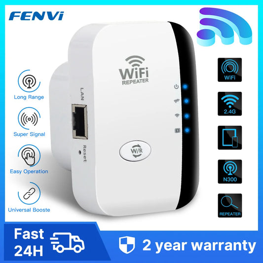 FENVI 300Mbps Wireless WiFi Repeater Extender Booster Amplifier 802.11N WiFi - Tampa Home & Garden Store
