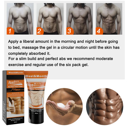 Abdominal Muscle Cream Silcy Skin – six-pack toner packaging and abs imagery on Tampa Home & Garden Store
