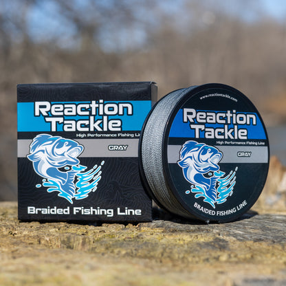 Ligne de pêche tressée Reaction Tackle - Grise