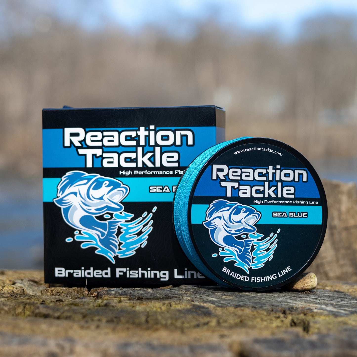 Línea de pesca trenzada Reaction Tackle - Azul marino