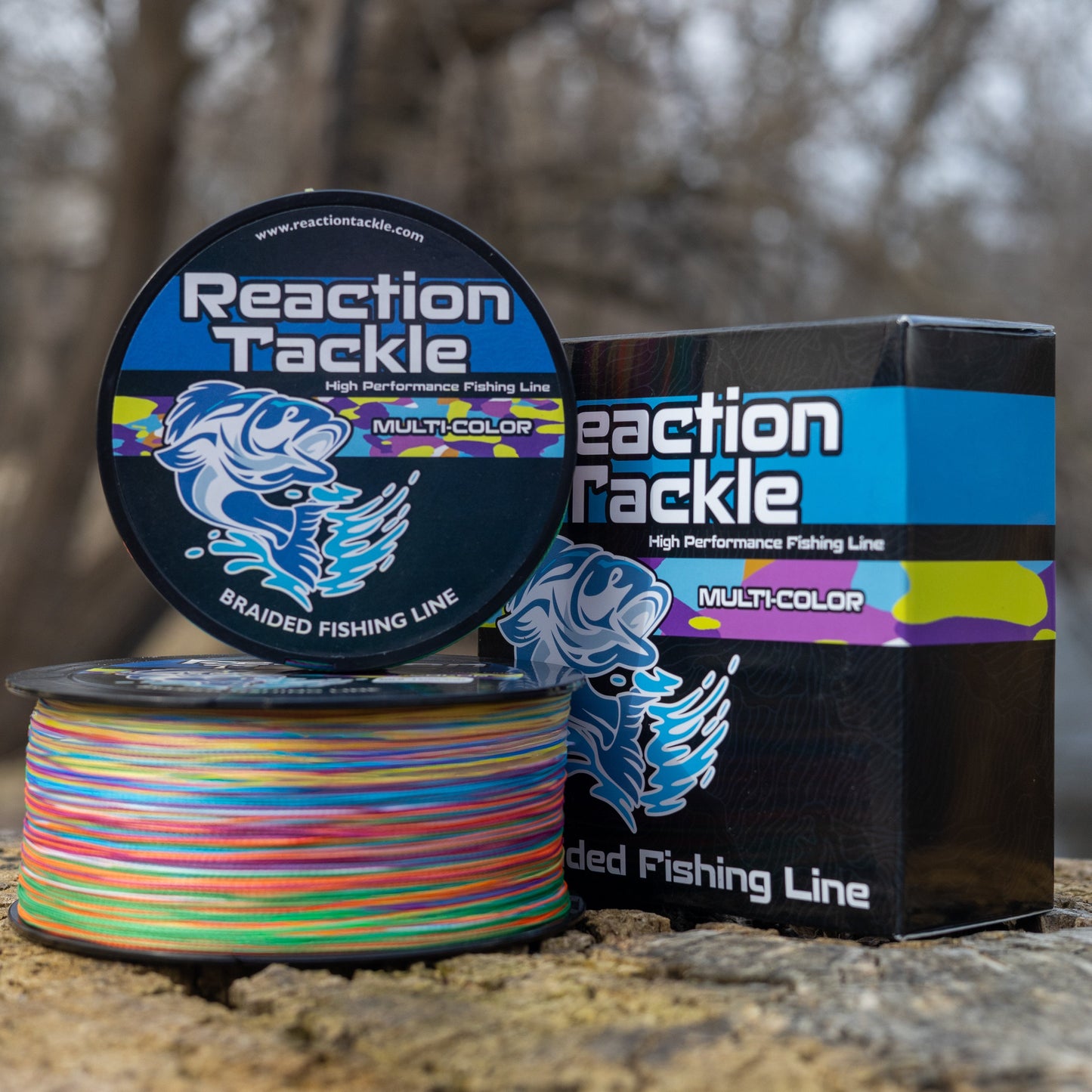 Ligne de pêche tressée Reaction Tackle - Multicolore