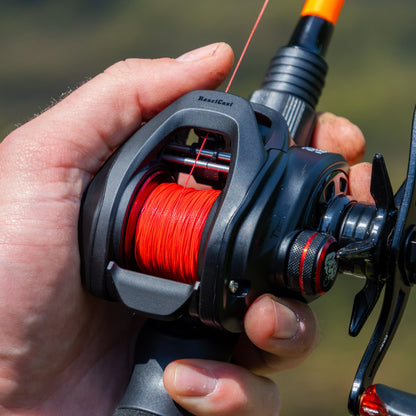 Ligne de pêche tressée Reaction Tackle X8 - Rouge inaltérable, 8 brins - NEUVE