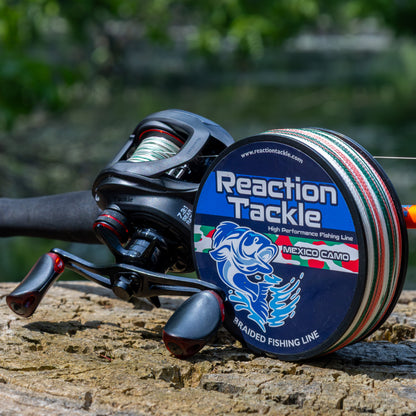 Línea de pesca trenzada Reaction Tackle - Camuflaje mexicano - NUEVA