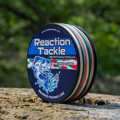 Línea de pesca trenzada Reaction Tackle - Camuflaje mexicano - NUEVA