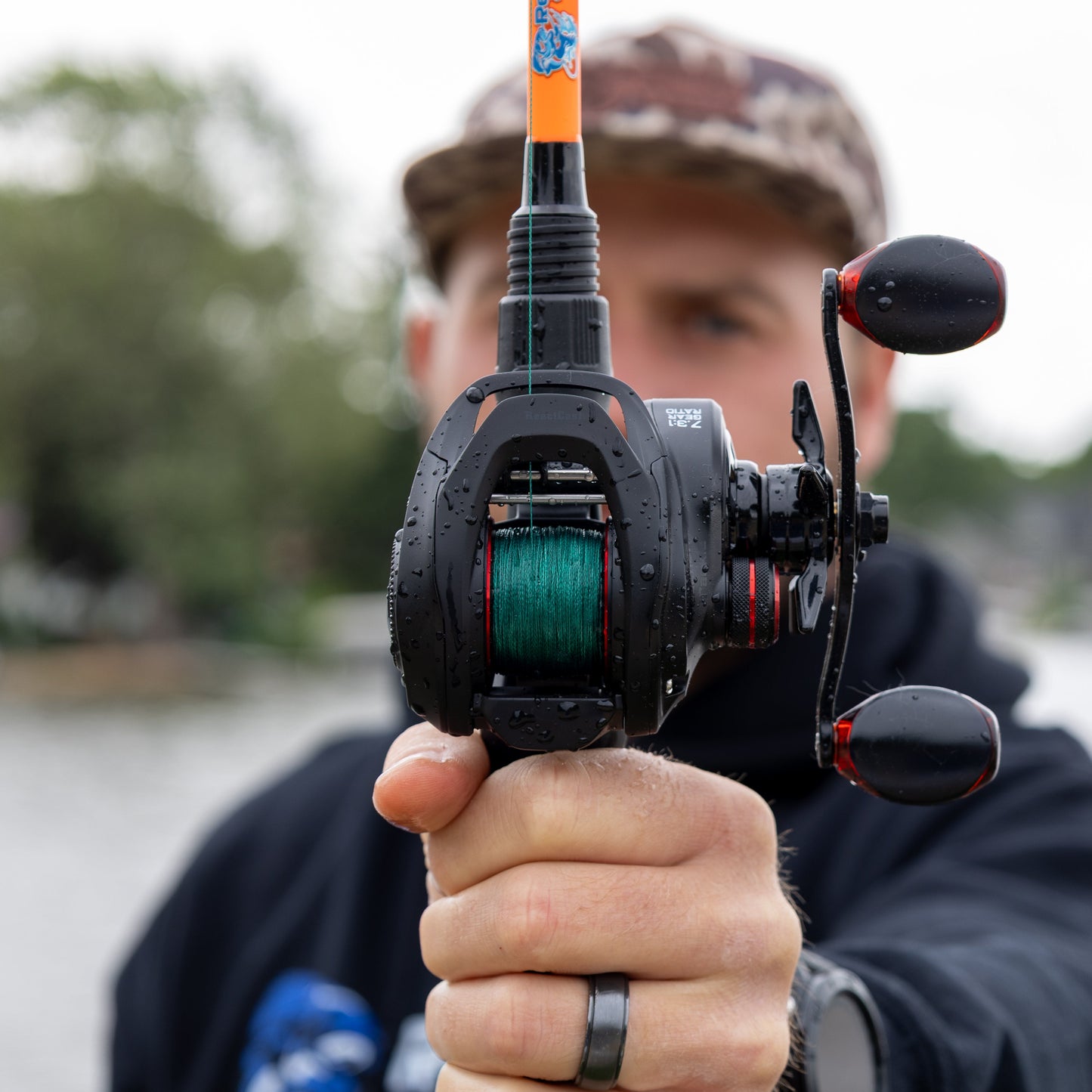 Línea de pesca trenzada Reaction Tackle - Sin decoloración, verde musgo - NUEVA