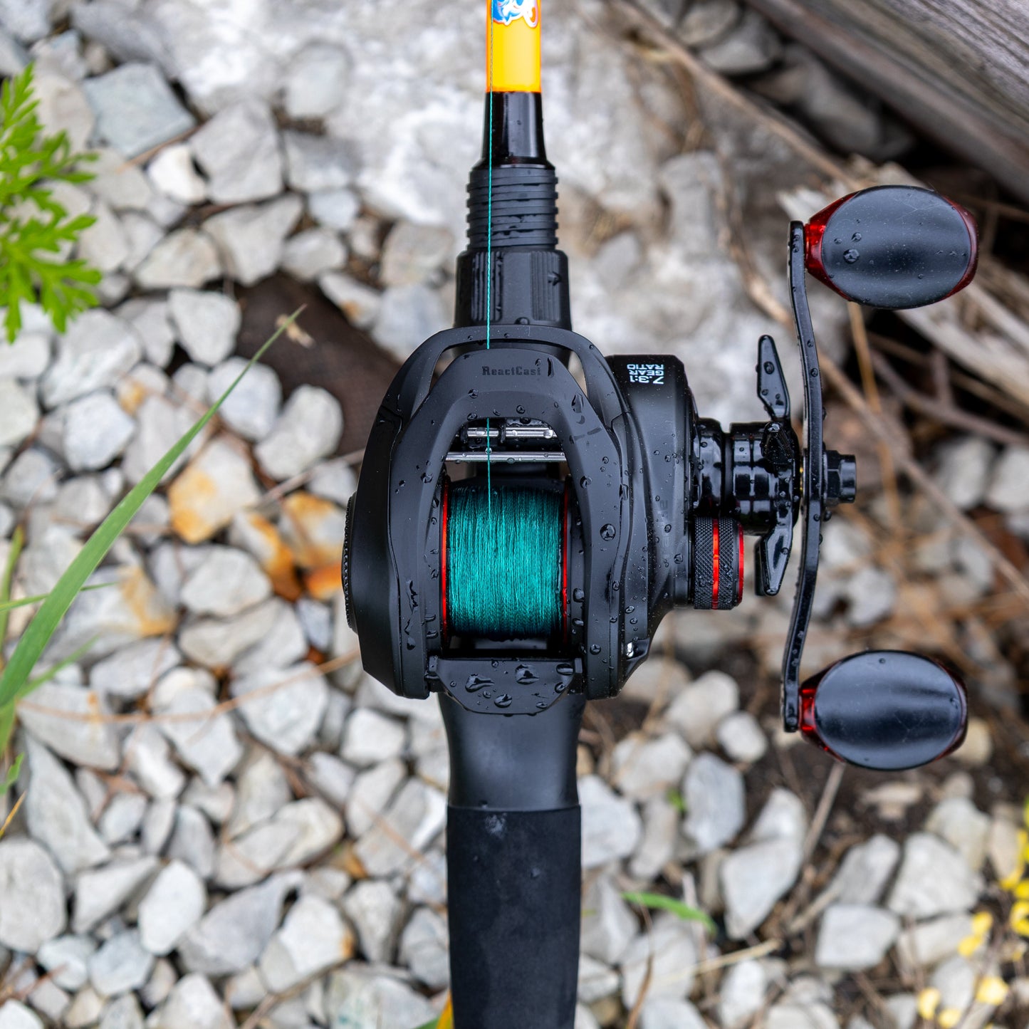 Línea de pesca trenzada Reaction Tackle - Sin decoloración, verde musgo - NUEVA