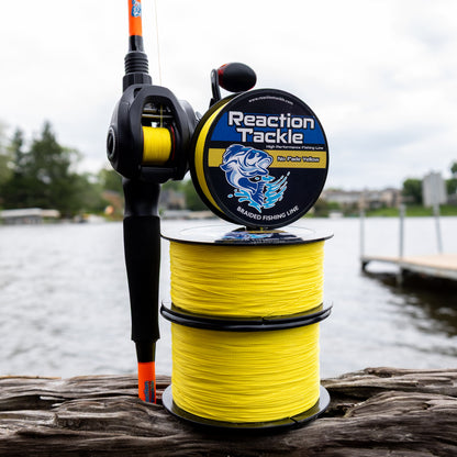 Ligne de pêche tressée Reaction Tackle - Jaune inaltérable - NEUVE