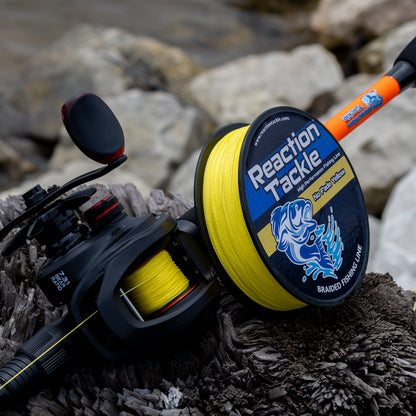 Ligne de pêche tressée Reaction Tackle - Jaune inaltérable - NEUVE