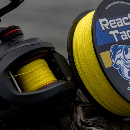 Ligne de pêche tressée Reaction Tackle - Jaune inaltérable - NEUVE