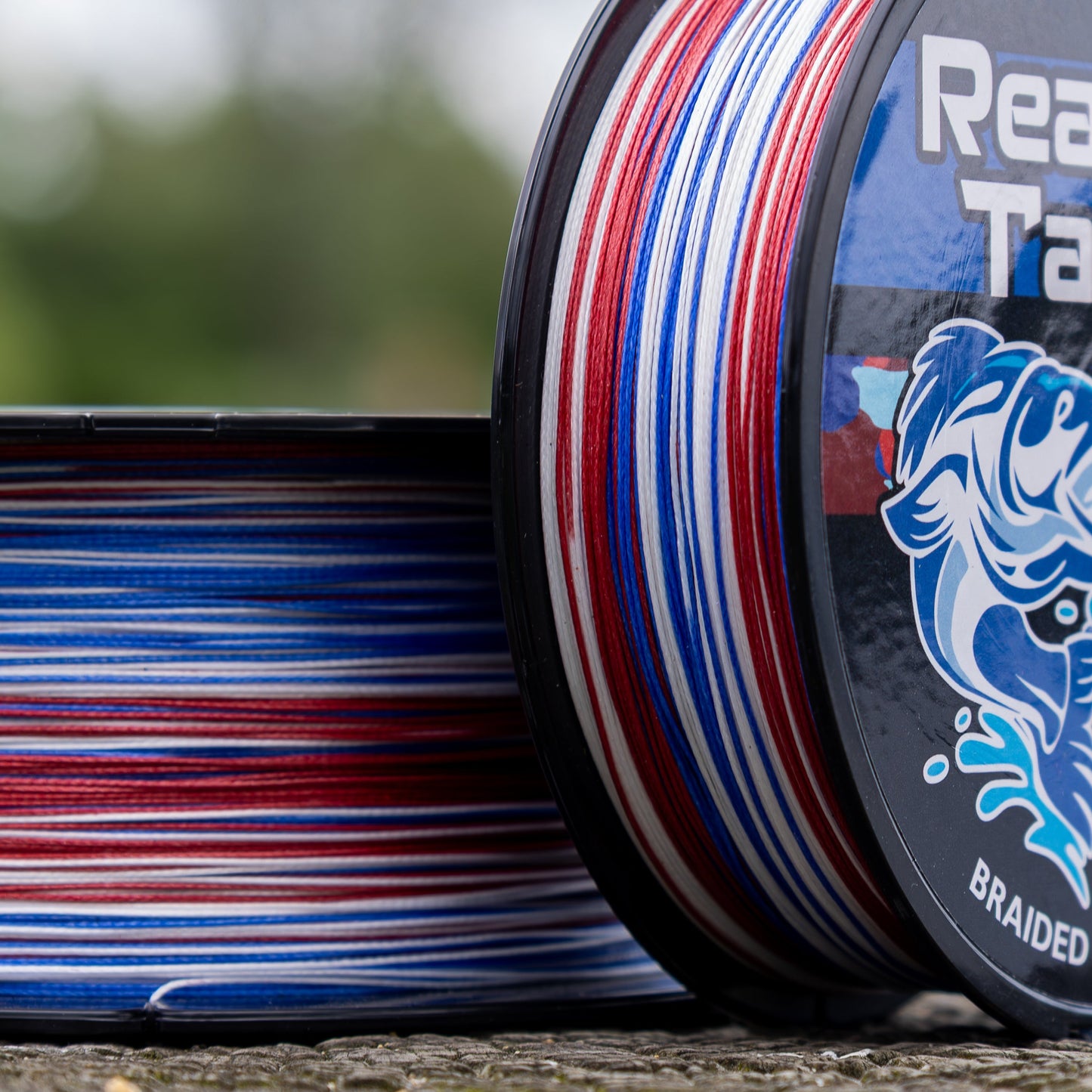 Ligne de pêche tressée Reaction Tackle X8 - Camouflage USA 8 brins - NEUVE
