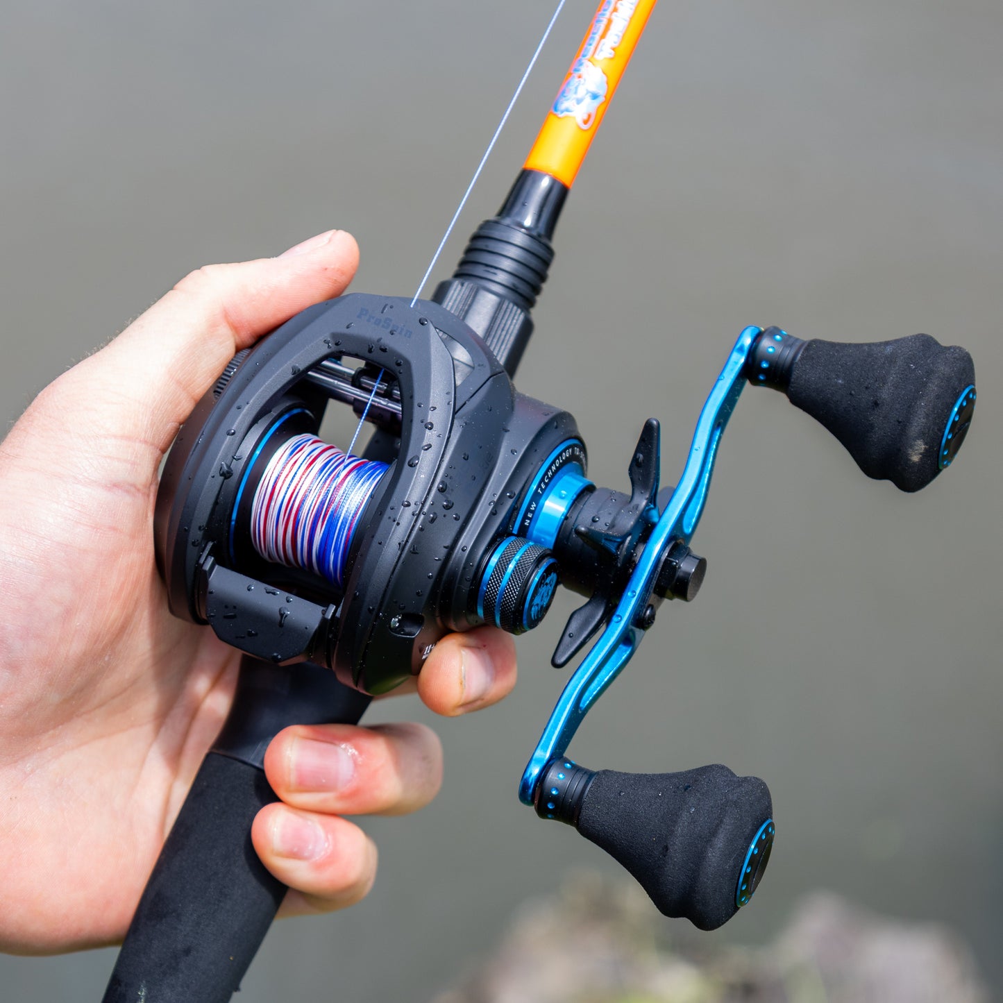 Ligne de pêche tressée Reaction Tackle X8 - Camouflage USA 8 brins - NEUVE