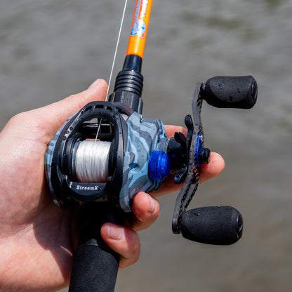 Carrete de pesca Baitcasting Reaction Tackle - Edición StreamX - Relación de transmisión 7.5:1 - NUEVO