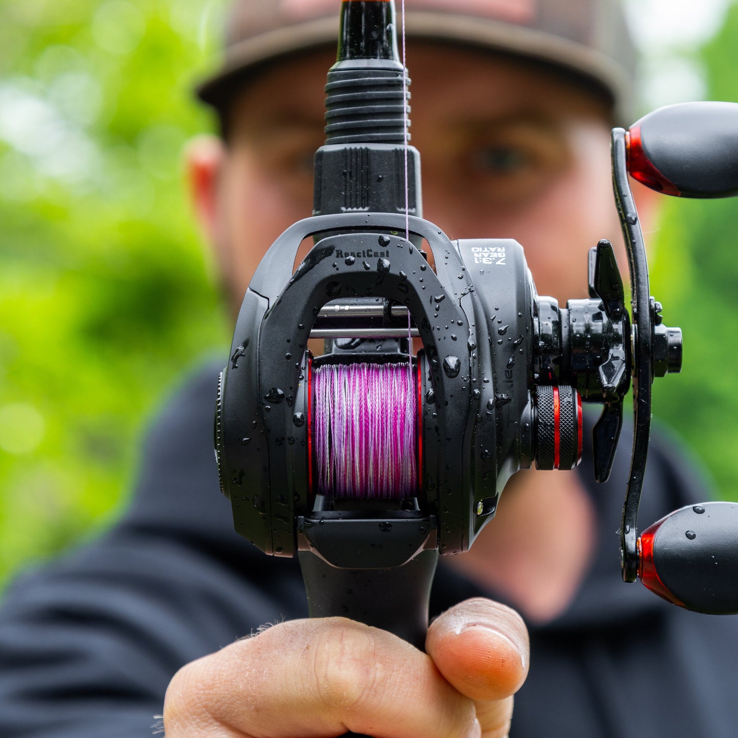 Ligne de pêche tressée Reaction Tackle - Camouflage rose - NEUVE