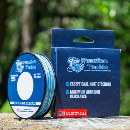 Línea de pesca Reaction Tackle TRENZADA EN EE. UU. - 4X - NUEVA