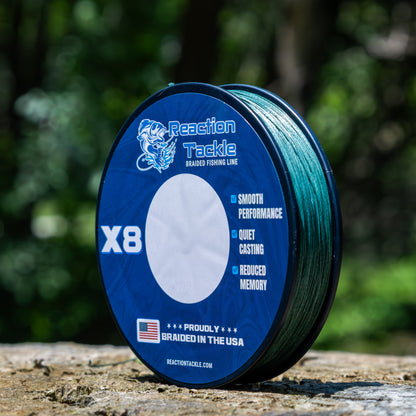 Línea de pesca Reaction Tackle TRENZADA EN EE. UU. - 8X - NUEVA