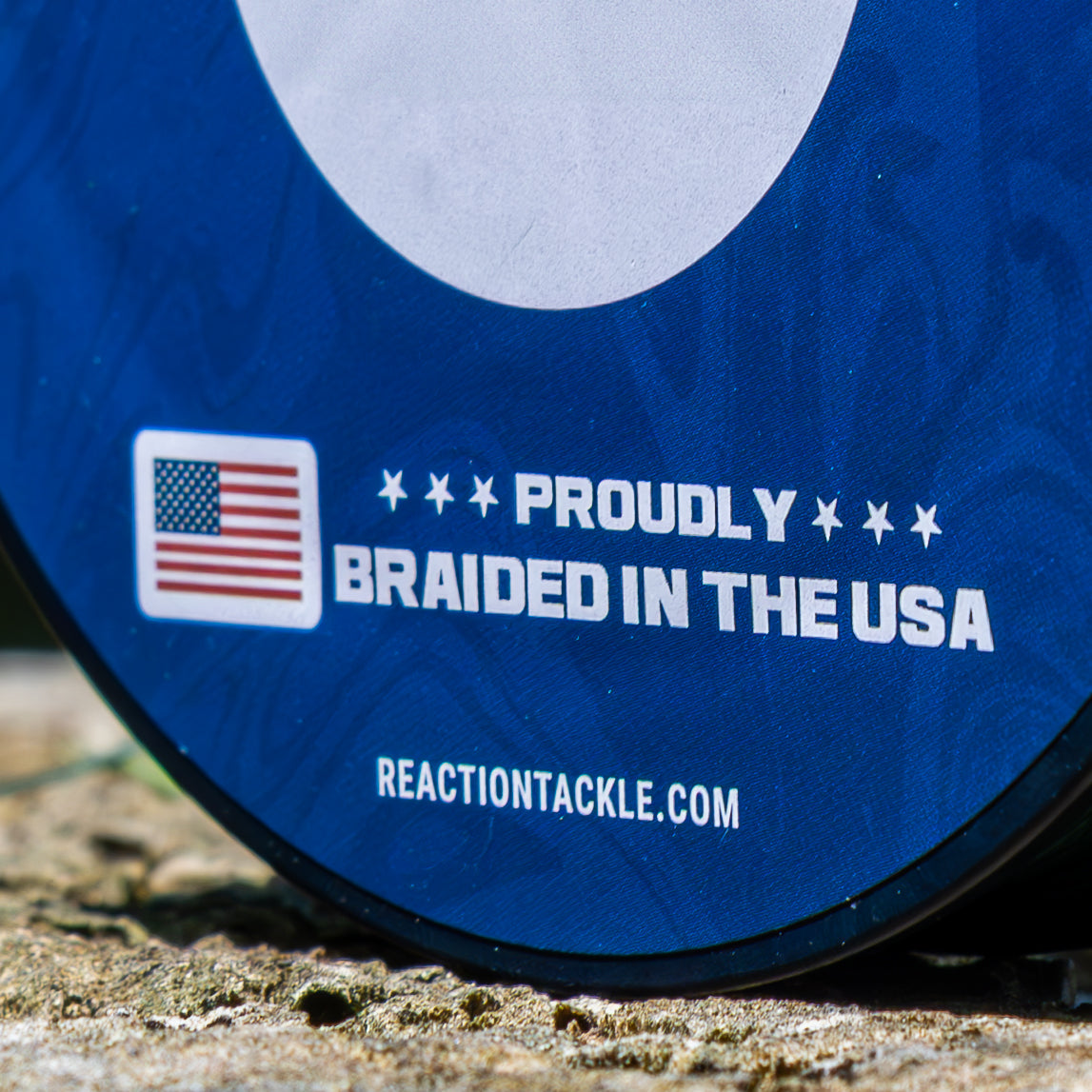Línea de pesca Reaction Tackle TRENZADA EN EE. UU. - 5X - NUEVA