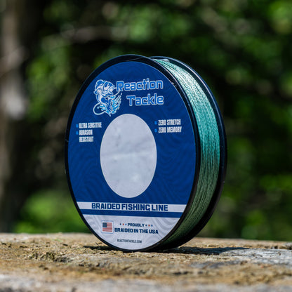 Línea de pesca Reaction Tackle TRENZADA EN EE. UU. - 4X - NUEVA