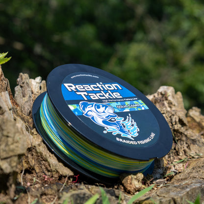 Ligne de pêche tressée Reaction Tackle - Camouflage Aqua