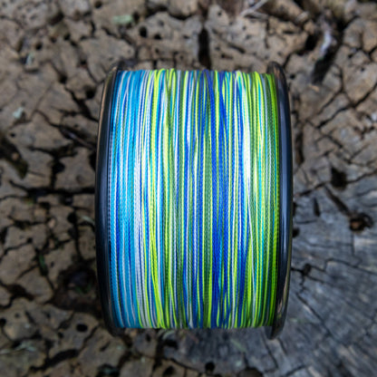 Ligne de pêche tressée Reaction Tackle - Camouflage Aqua
