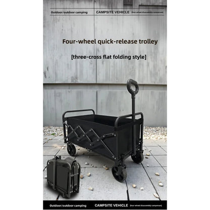 Small Folding Cart for Picnic and Garden Use