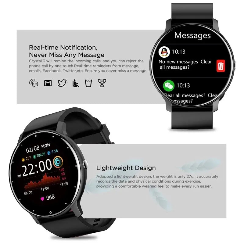 Men's Smart Watches by UpTrend Deals, touch watches with messages and fitness data; waterproof on Tampa Home & Garden Store