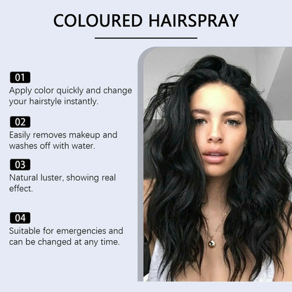 Silcy Skin Instant Hair Color Spray for black hair with quick color and easy rinse on Tampa Home & Garden Store